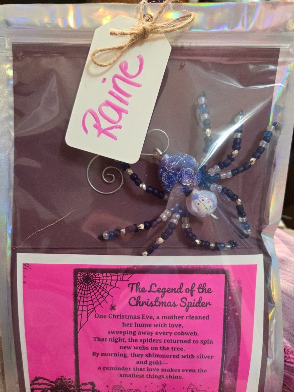 Chracter inspired beaded spider